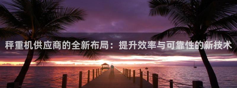 天宏娱乐小号怎么玩的：秤重机供应商的全新布局：提升效率与可靠