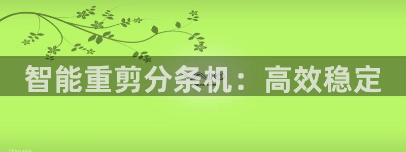 天宏娱乐在线播放：智能重剪分条机：高效稳定