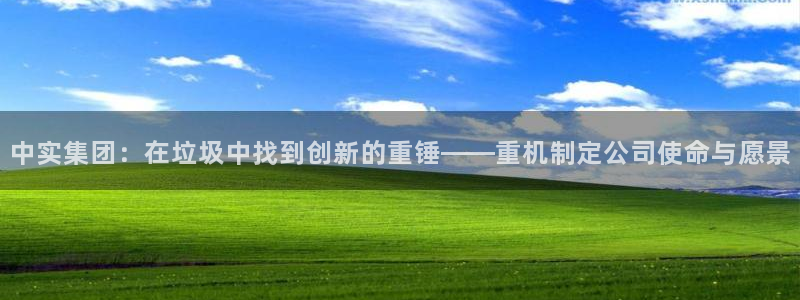 天宏娱乐金大叔：中实集团：在垃圾中找到创新的重锤——重机制定